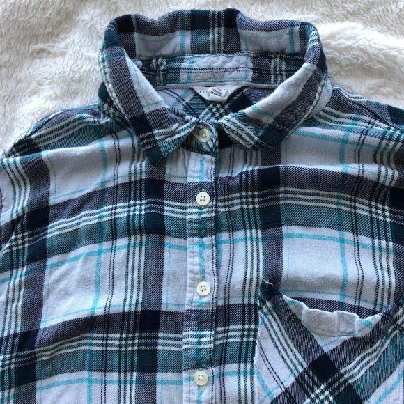 🏄3 for $15🏄 Light Blue Flannel Shirt - Picture 6 of 8